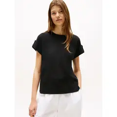 TOMMY HILFIGER - CAMISETA GOLD BUTTON MDRN C-NK SS TEE TH