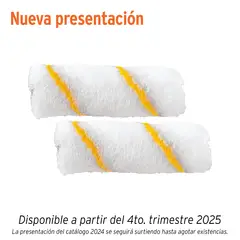 TRUPER - Bolsa c/2 felpas p/mini rodillo de poliéster 4"x3/8", 13911