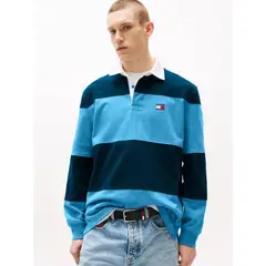 TOMMY HILFIGER - POLO TJM RLX FIT COLORBLOCK RUGBY E TH