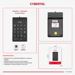 CYBERTEL - Teclado Numérico Hunter CYB K303