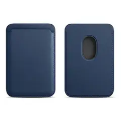 GENERICO - TARJETERO MAGSAFE WALLET PARA IPHONE 12-13-14-15-16-17 AZUL
