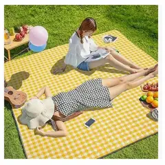 GENERICO - Manta Picnic A Cuadros Plegable Mantel Impermeable