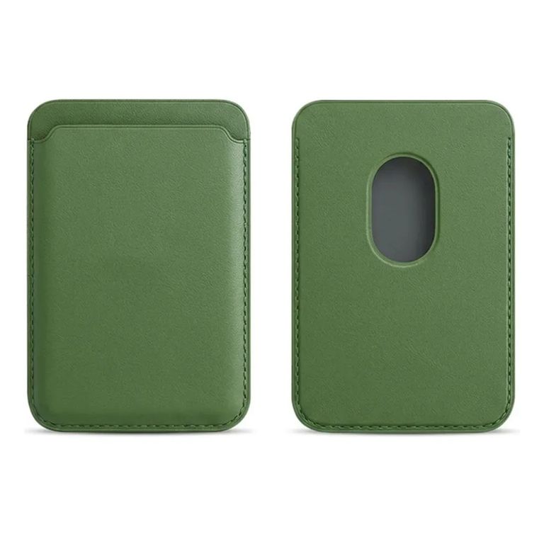 TARJETERO MAGSAFE WALLET PARA IPHONE 12-13-14-15-16-17 VERDE