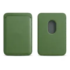 GENERICO - TARJETERO MAGSAFE WALLET PARA IPHONE 12-13-14-15-16-17 VERDE