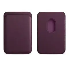 GENERICO - TARJETERO MAGSAFE WALLET PARA IPHONE 12-13-14-15-16-17 VIOLETA