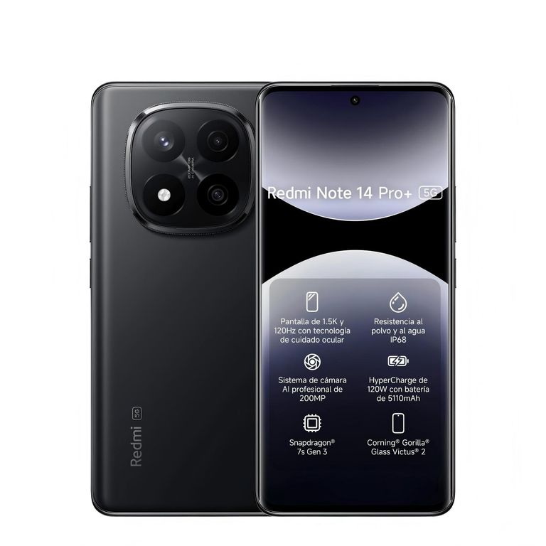 REDMI Note 14 Pro+ 5G Negro 8GB + 256GB