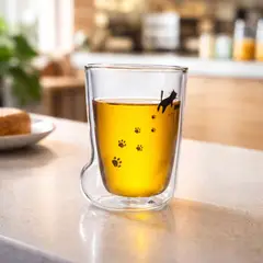 GENERICO - Vaso de cristal Copito en forma de pata de gato