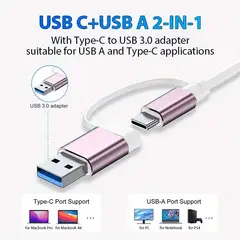 HP - Adaptador Usb C Hub Usb 8 En 1 Multipuerto Usb Audio Sd/tf Card, Para Macbook iPad Laptop Rosado