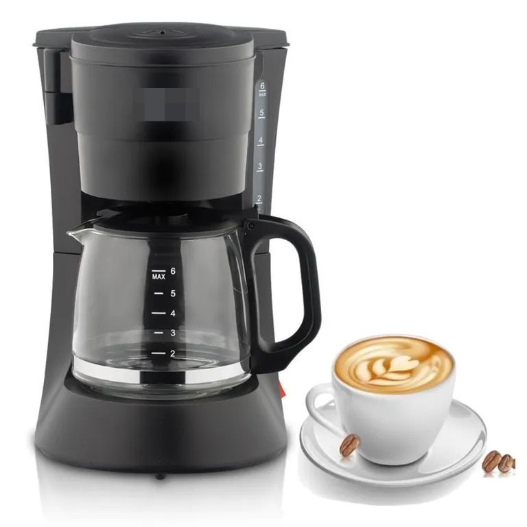 Cafetera Eléctrica de Acero Inoxidable - 4 a 6 Tazas con Sistema Antigoteo