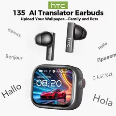 HTC - Bluetooth auriculares inalámbricos de reducción de ruido de movimiento traducen auriculares ai