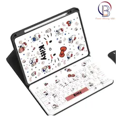 PUREPOWER - Funda con teclado de español Ñ para iPad A16 11.ª y 10.ª Generación 11 y 10.9 pulgadas