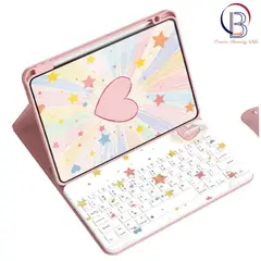 PUREPOWER - Funda con teclado de español Ñ para iPad A16 11.ª y 10.ª Generación 11 y 10.9 pulgadas