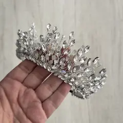 ANADE HANDMADE - CORONA TOCADO TIARA ACCESORIO PARA NOVIA