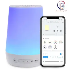 PUREPOWER - Máquina de sonidos para bebés,WIFI ,máquina de ruido blanco para dormir con luz nocturna