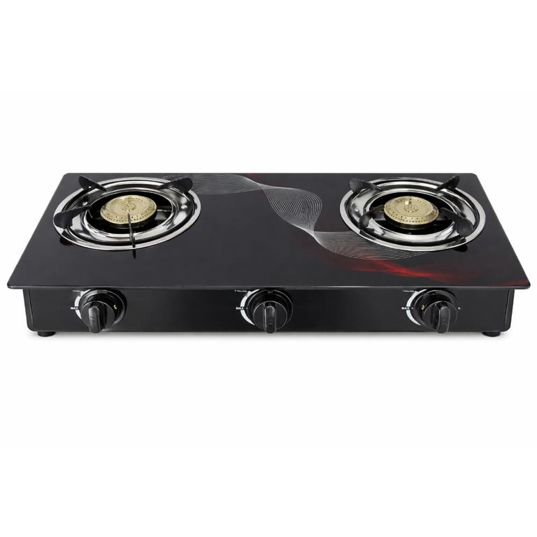 Cocina Gas 2 Hornillas Vidrio Templado Compacta Alta Eficiencia Cocina Moderna