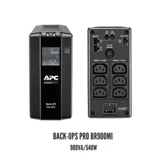 APC - UPS by Schneider Electric Back-UPS Pro BR900MI 900VA540W Línea Interactiva con AVR Torre