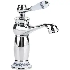 PUREPOWER - Grifo de Baño y Cocina de Lavabo,Grifo de Cerámica de Latón Antiguo ,Agua Fría/Caliente