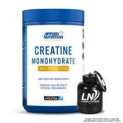 Applied Nutrition - Creatina 1 KG - Creatina Monohidratada y Micronizada 200 Servicios + Portaproteina