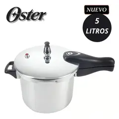 OSTER - Olla de Presión Brissago 5 Litros con Bloqueo de seguridad