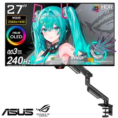 ASUS - Monitor ROG Swift OLED PG27AQDM-R 27 OLED 2K QHD 240Hz 003ms Nvidia G-Sync