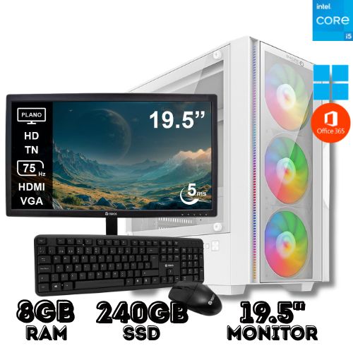 PC DE OFICINA CORE I5 8GB RAM 240GB SSD CON MONITOR