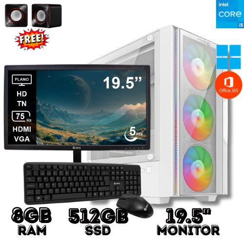PC DE OFICINA CORE I5 8GB RAM 512GB SSD CON MONITOR