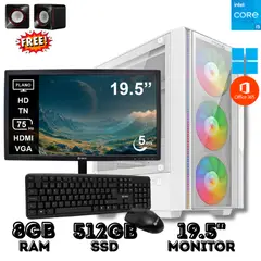 INTEL - PC DE OFICINA CORE I5 8GB RAM 512GB SSD CON MONITOR