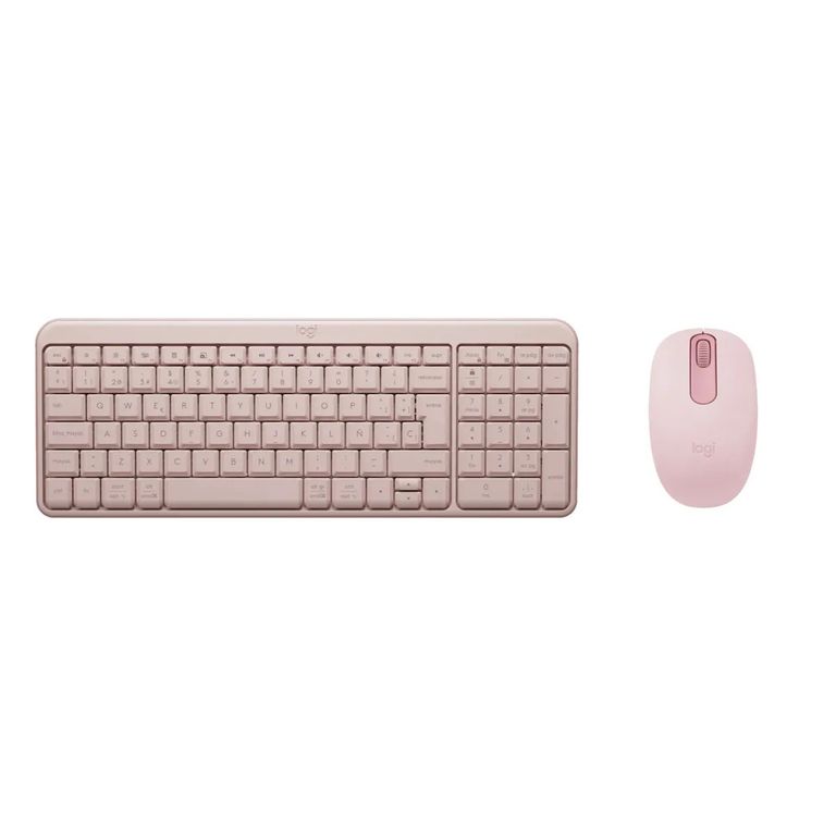 KIT TECLADO Y MOUSE MK250 BLUETOOTH ROSA