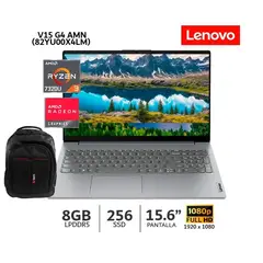 LENOVO - NOTEBOOK 15.6 RYZEN 3-7320U 8GB 256GB FREEDOS - ARCTIC GREY + MOCHILA TEROS