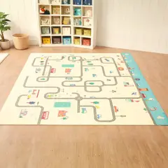 Babykiss - Alfombra para Bebé Plegable Antigolpes Doble Cara 180x150 cm
