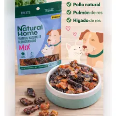 GENERICO - Natural Home Mix Premios Naturales Deshidratados Snack para Perros y Gatos 70 g