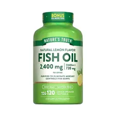 GENERICO - Omega 3 Fish Oil 2400 mg con esencia de limón