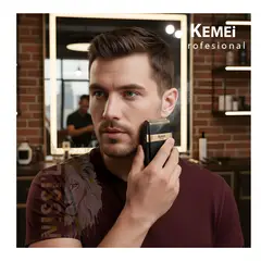 ROHS - AFEITADORA PARA HOMBRE SHAVER PROFESIONAL KEMEI RECARGABLE