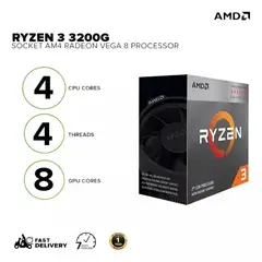 AMD - PROCESADOR RYZEN 3 3200G 3.60GHZ PARA COMPUTADORA