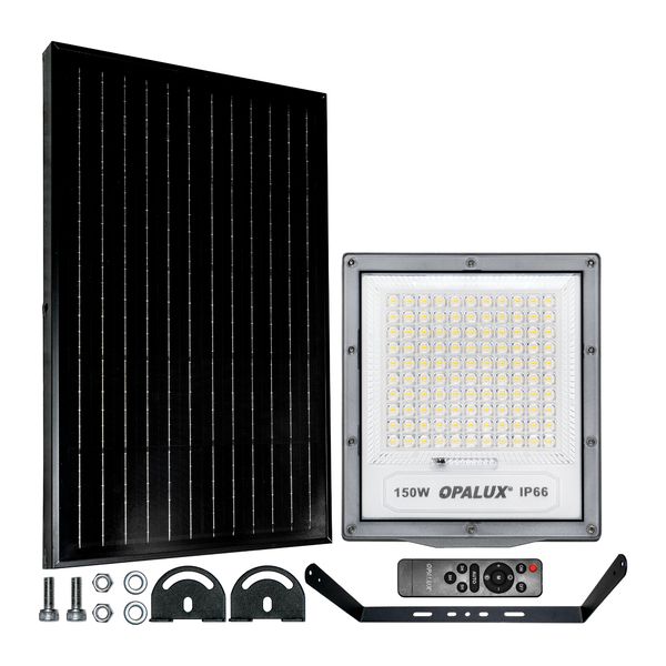 Reflector Solar LED 150W Luz blanca Exterior con Control Remoto Impermeable IP65