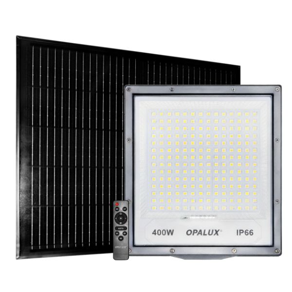 Reflector Solar LED 400W Tricolor Exterior con Control Remoto Impermeable IP65