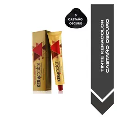 GENERICO - TINTE KERACOLOR 3 CASTAÑO OSCURO - 70 ML