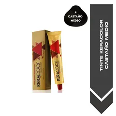 GENERICO - TINTE KERACOLOR 4 CASTAÑO MEDIO - 70 ML