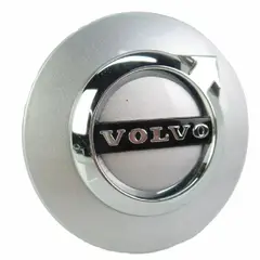 GENERICO - Tapa Central compatible con Aros Volvo 64mm (juego 4 Unids) Plata