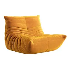 ANYHOGAR - Sillón de ocio con chimenea sin brazos suave y cómodo