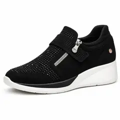 GENERICO - Zapatillas Mujer urbanas gamuza con plataforma