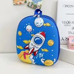 GENERICO - Mochila escolar Kínder o casual modelo Astronauta con relieve-Niño