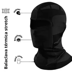 GENERICO - Balaclava térmica deportiva y motociclista - Negro