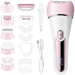 PUREPOWER - VGR 6en1 Recargable Depiladora para mujer, dispositivo impermeable IPX7 para uso húmedo y seco