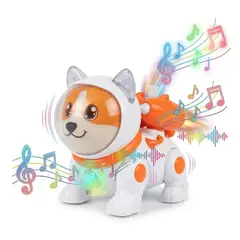 GENERICO - PERRO ELECTRONICO INTERACTIVO LUCES MUSICAL HUMO 360° ASTRONAUTA