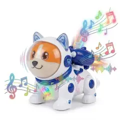 GENERICO - PERRO ELECTRONICO INTERACTIVO LUCES MUSICAL HUMO 360° ASTRONAUTA