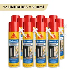 SIKA - Pack 12 unidades de Espuma Expansiva de poliuretano Sikaboom M por 500ml