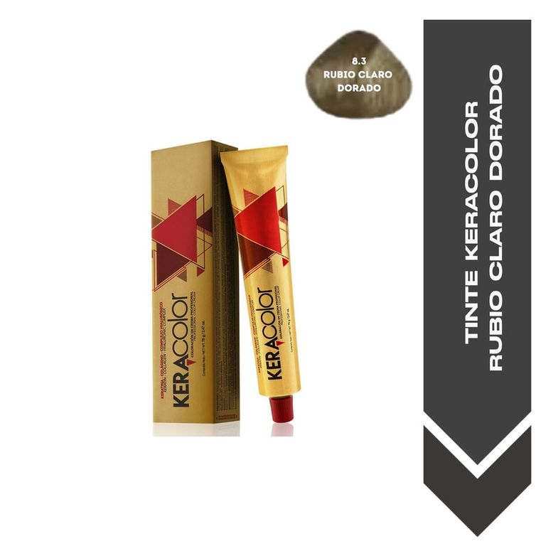 TINTE KERACOLOR 8.3 RUBIO CLARO DORADO - 70 ML