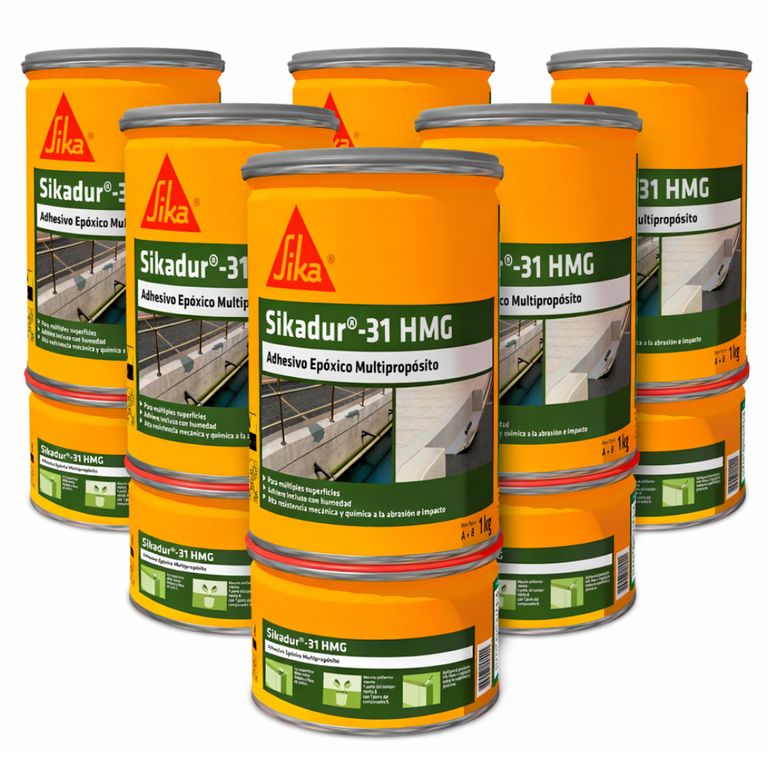 Pack de 6 unidades Sikadur 31 HMG, Gris 1kg