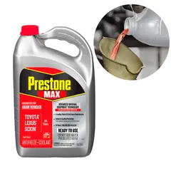 PRESTONE - Refrigerante y Anticongelante Max 50% Asiatico Rojo Galon